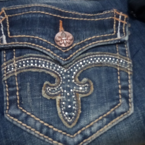 Rock Revival Women's 26 Straight Debbie Embellished Bejeweled Rhinestones NWOT - Picture 2 of 12